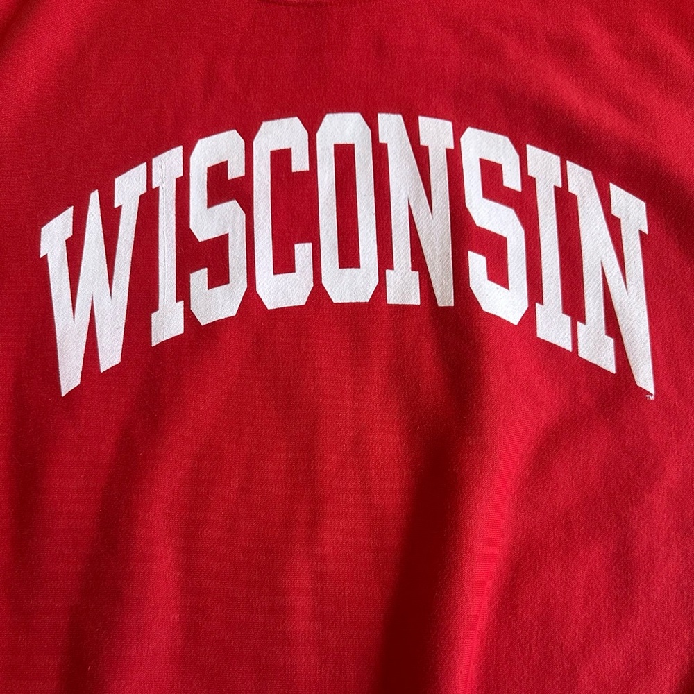 Red Wisconsin Sweatshirt - Picture 4 of 7